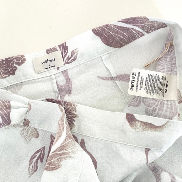 Aritzia Wilfred Eleta Linen Floral Midi Skirt - Picture 7 of 9